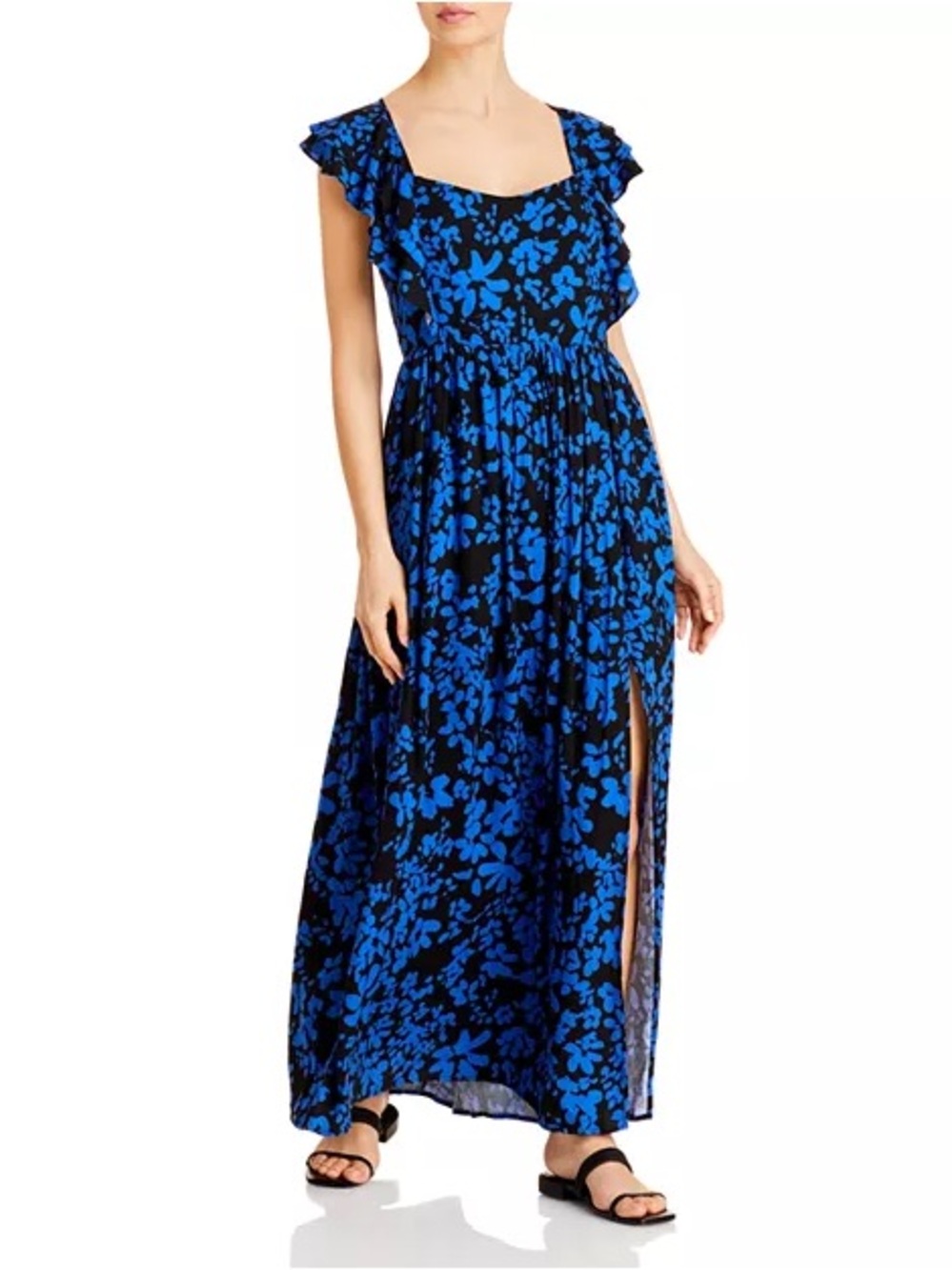 French Connection Blue Floral Maxi Dress